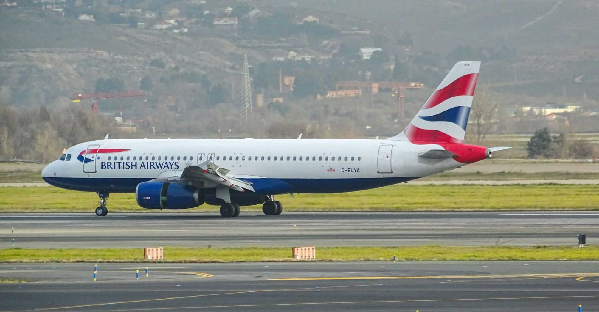 British airways plane on the runway