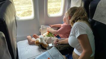 The flight attendant shared a life hack on how to calm down a child on the plane