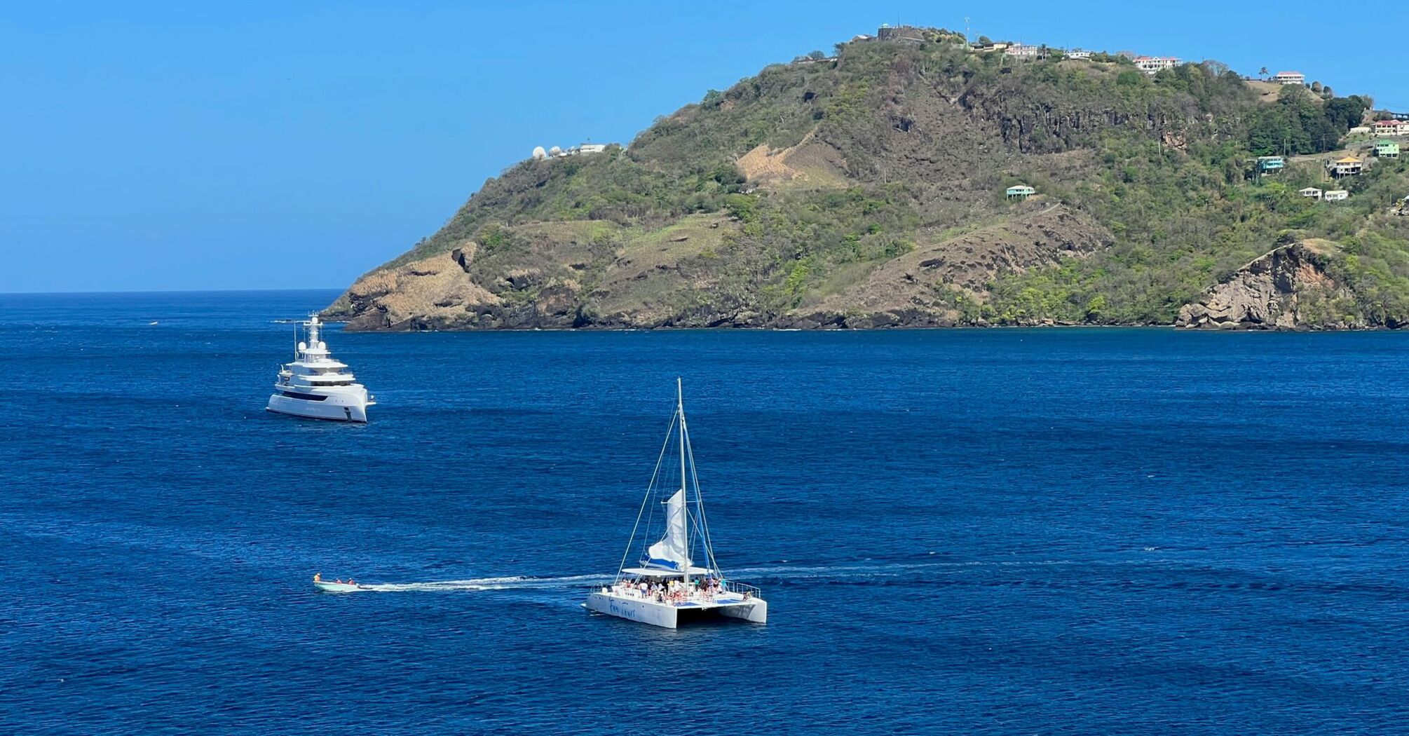 Luxury yachts at the St Vincent & the Grenadines