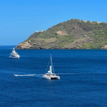 Luxury yachts at the St Vincent & the Grenadines