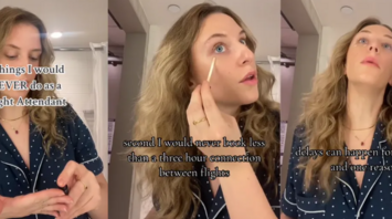 The flight attendant named three things she would never do while flying