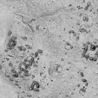 An aerial view of the ancient city