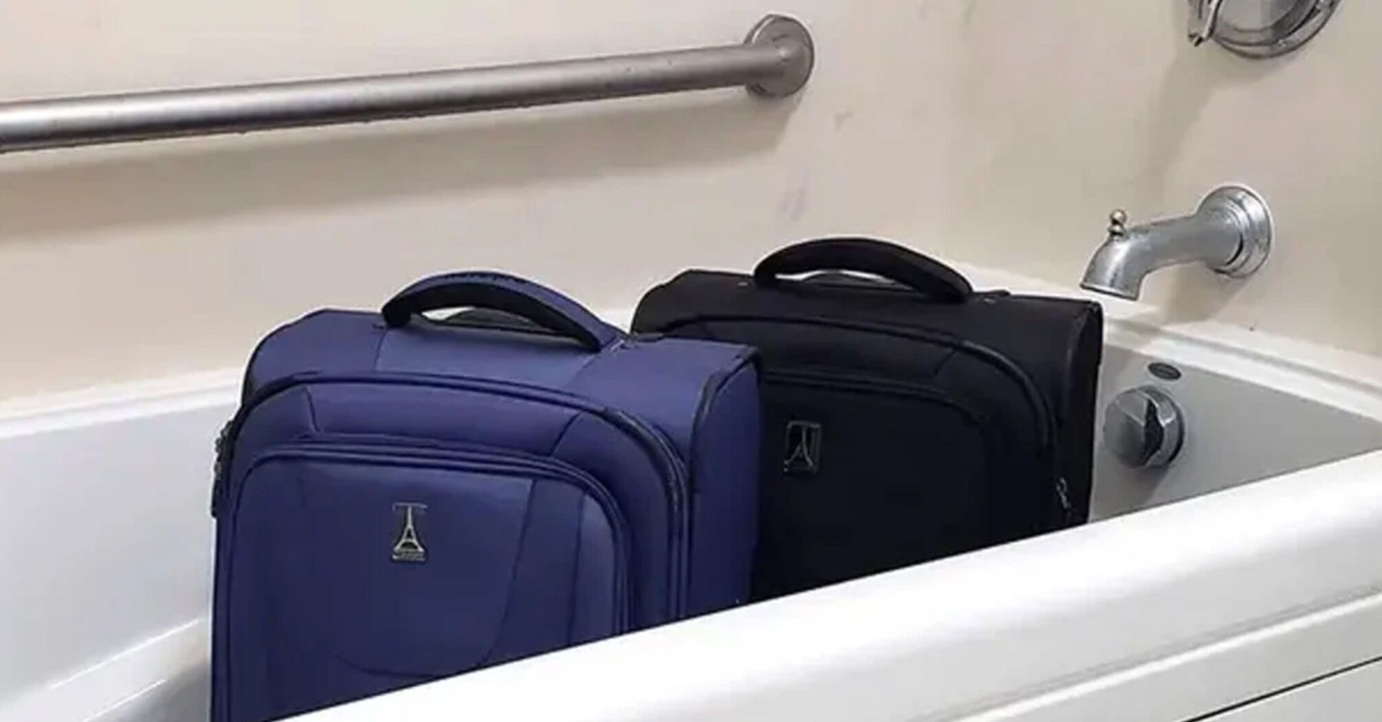 Why put your luggage in the bathtub in your hotel room
