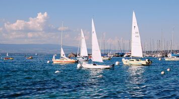 Boats on Lake Geneva