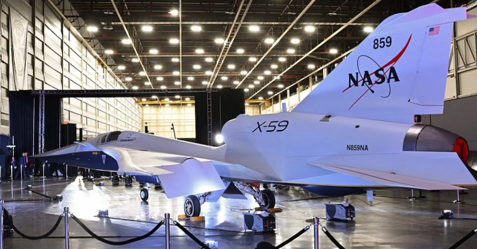X-59 supersonic jet aircraft