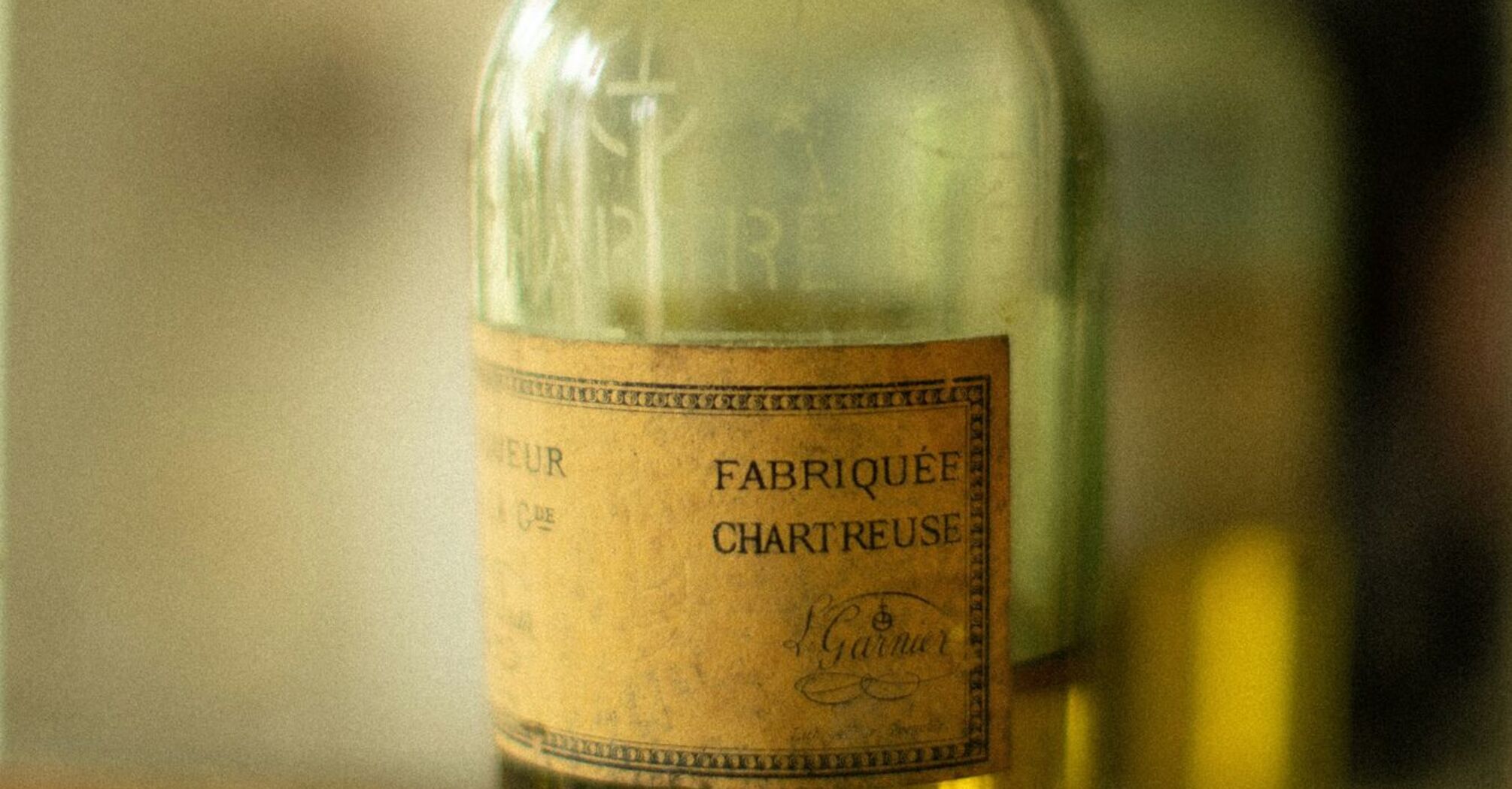 A bottle of Chartreuse, Saint-Calais, France