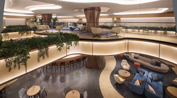 An update in the world of design: Attractive and modern lounge at La Guardia Airport