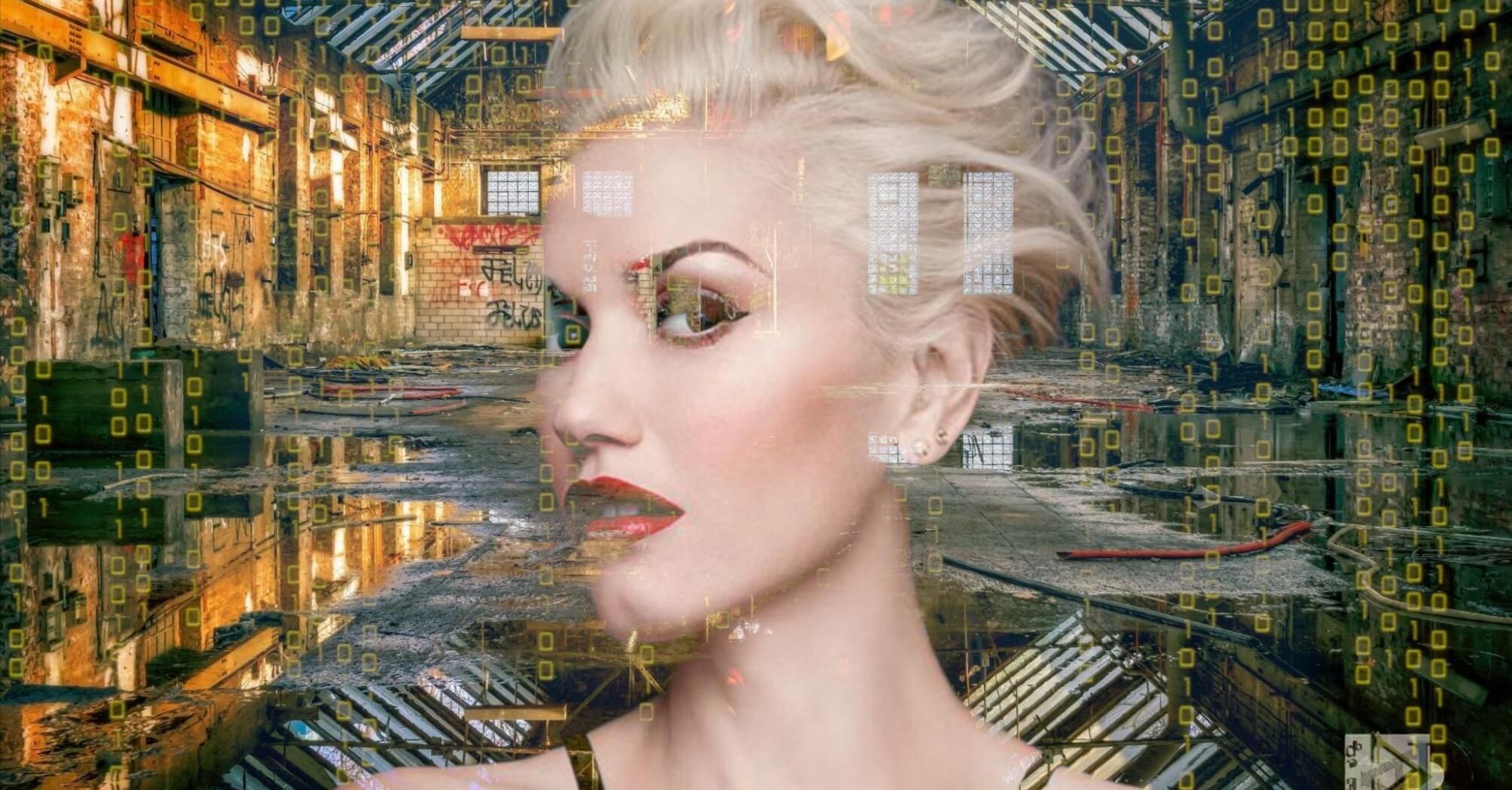 Gwen Stefani digitally processed