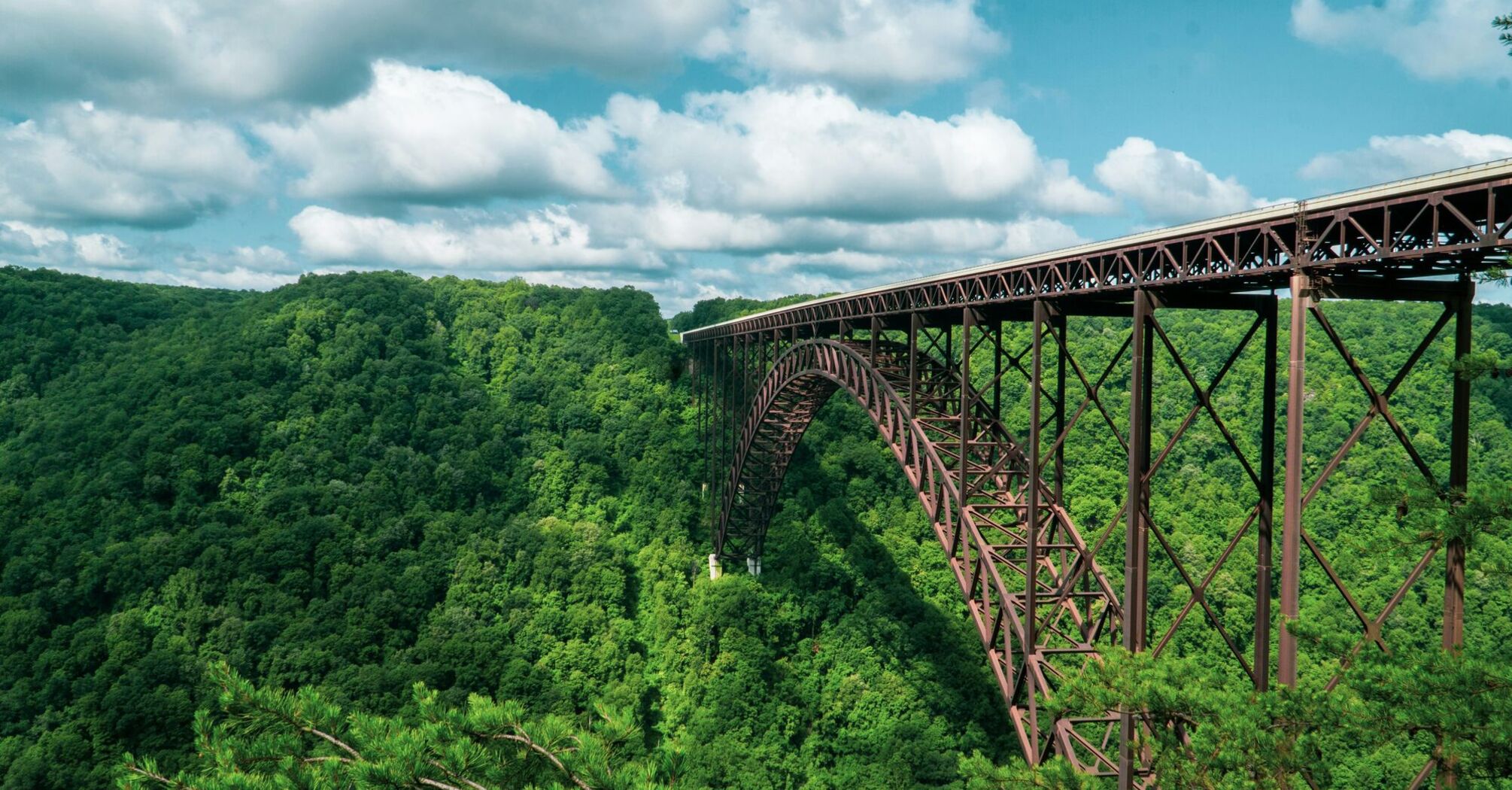 Railway bridge at West Virginia, USA 