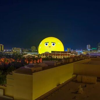 From this secret location, you can enjoy the best view of the Sphere in Las Vegas