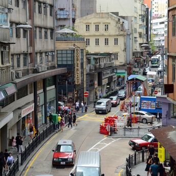 Hollywood Road in Hong Kong