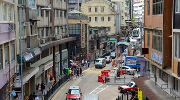 Hollywood Road in Hong Kong