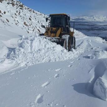 Eastern Turkey is covered with snowfall