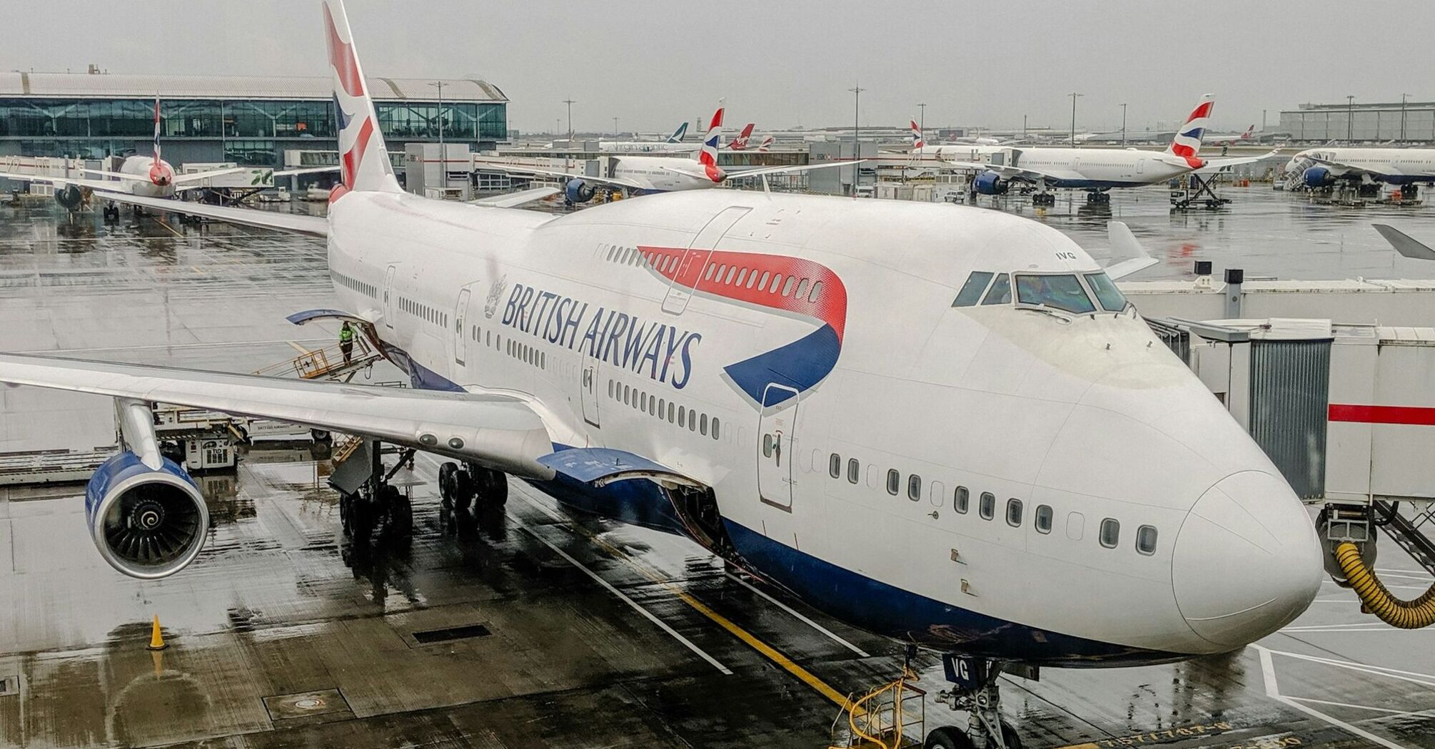 British Airways plane at Heathrow airport