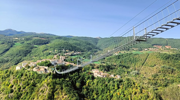 Europe's highest Tibetan bridge unveiled in a mountainous region of Italy
