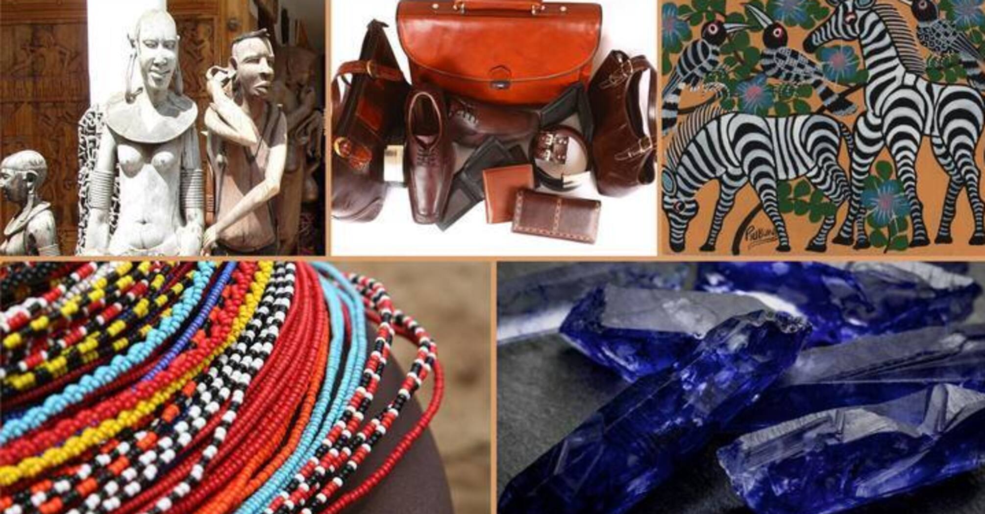 Precious tanzanite and leather goods from local artisans: purchase these souvenirs if you are traveling to Tanzania