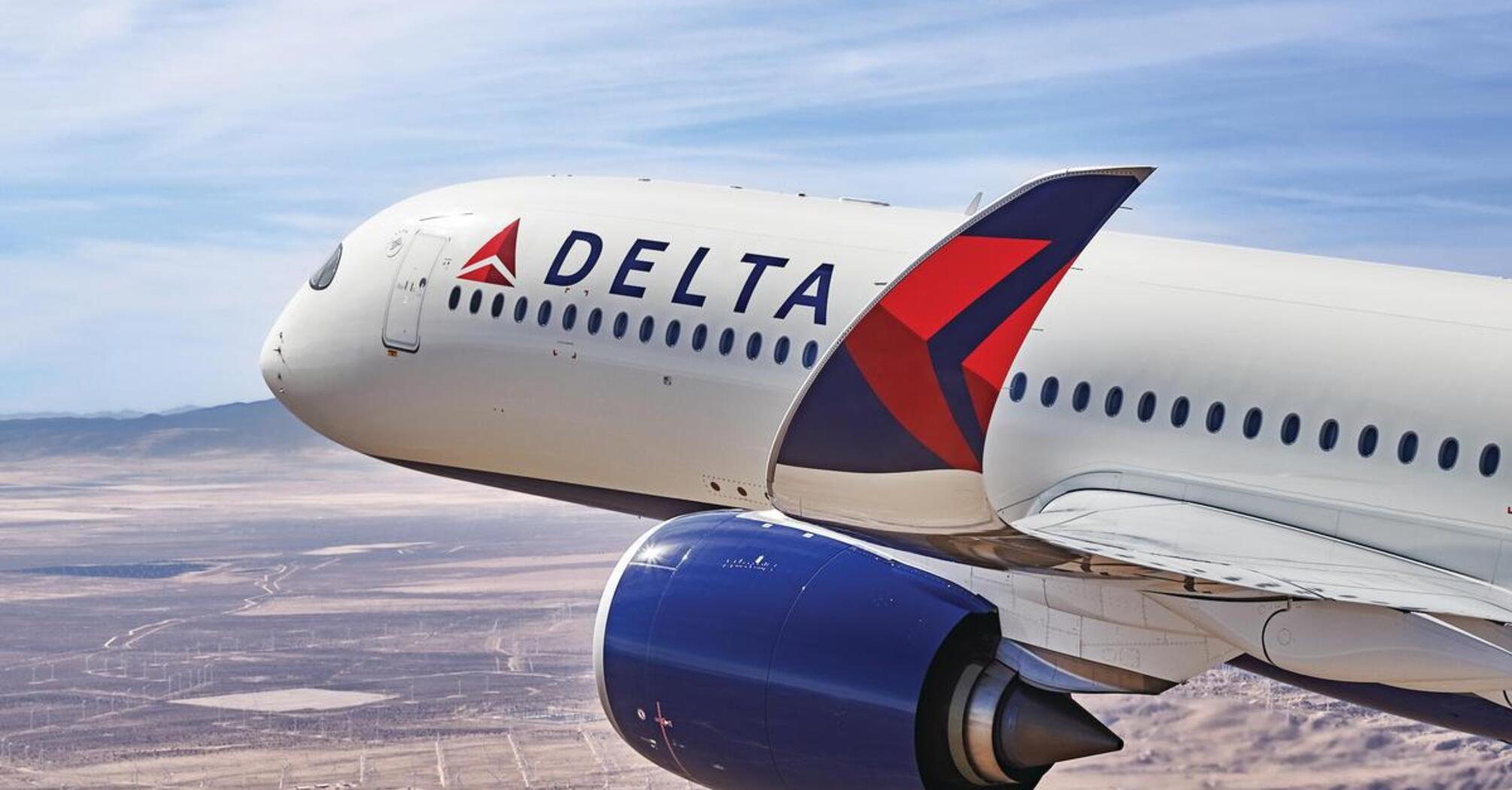 The Delta Air Lines airplane