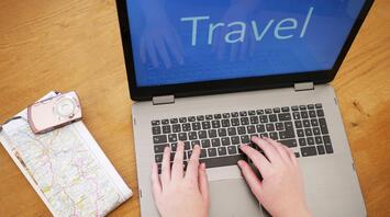 A man comes up with his travel plan