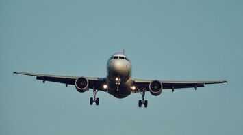 Сommercial airplane in flight