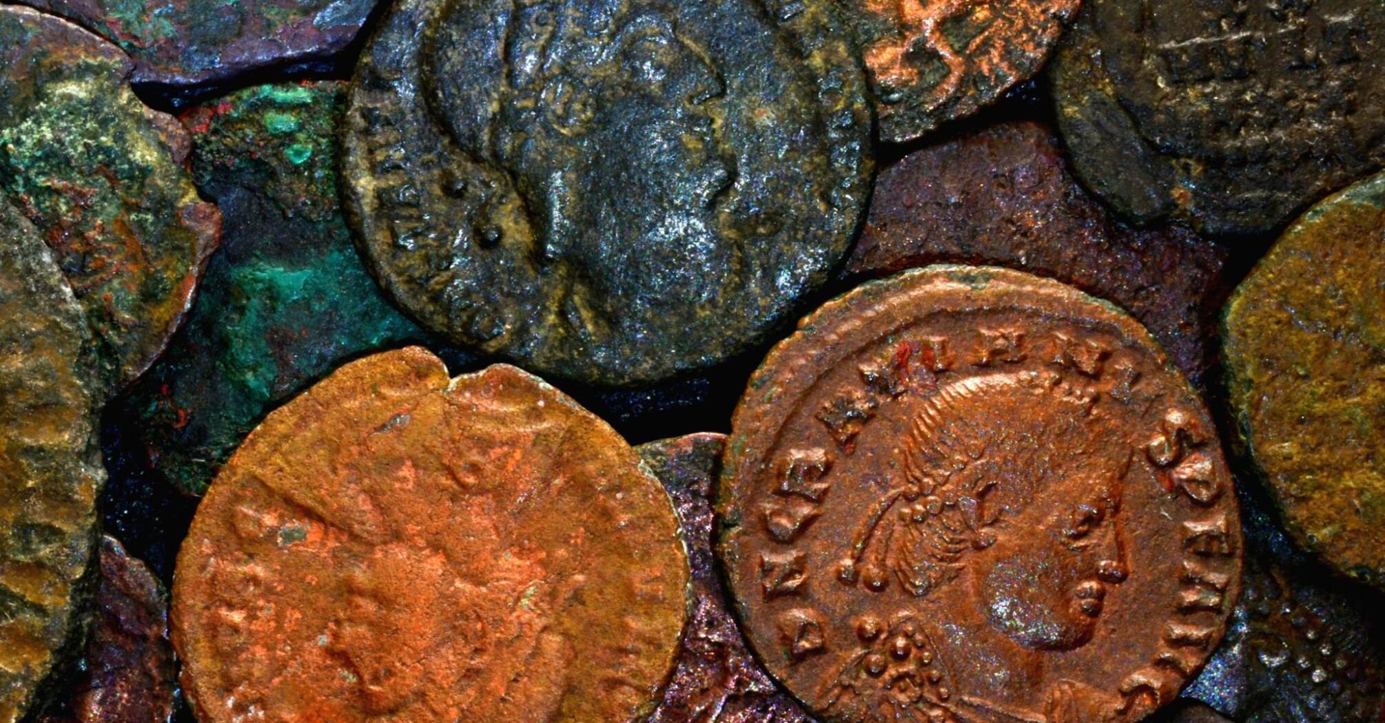 Old copper coins
