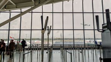 People walking on an airport