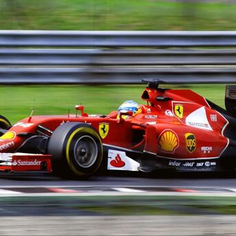 Red Ferrari formula 1