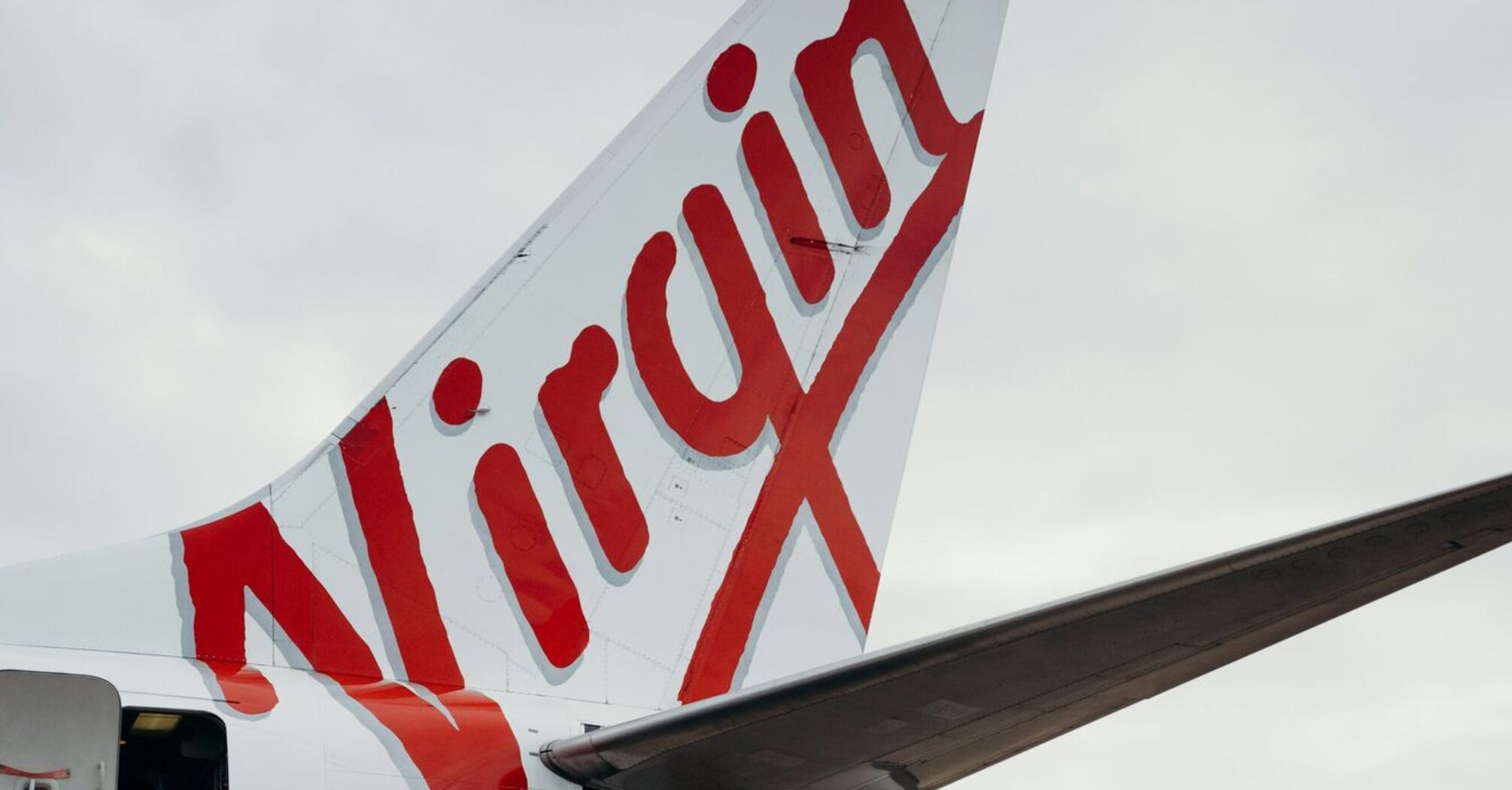 Virgin Australia airplane at the airport