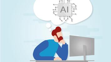The man with the computer thought about AI