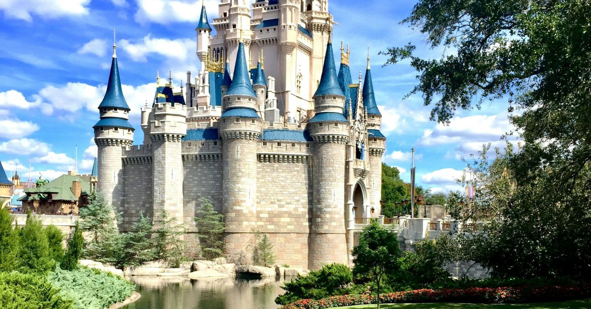 Cinderella Castle at Walt Disney World on a clear day