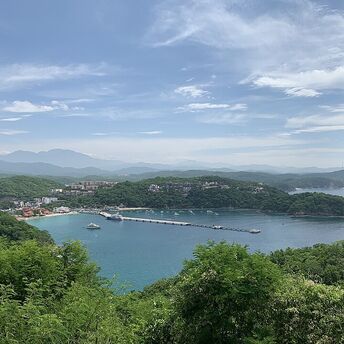 Amazing resort on the nine bays of Huatulco, Mexico: with colorful coastal towns, beautiful beaches and stunning nature