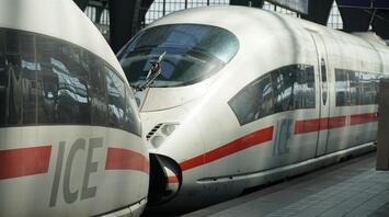 Train journey in Europe