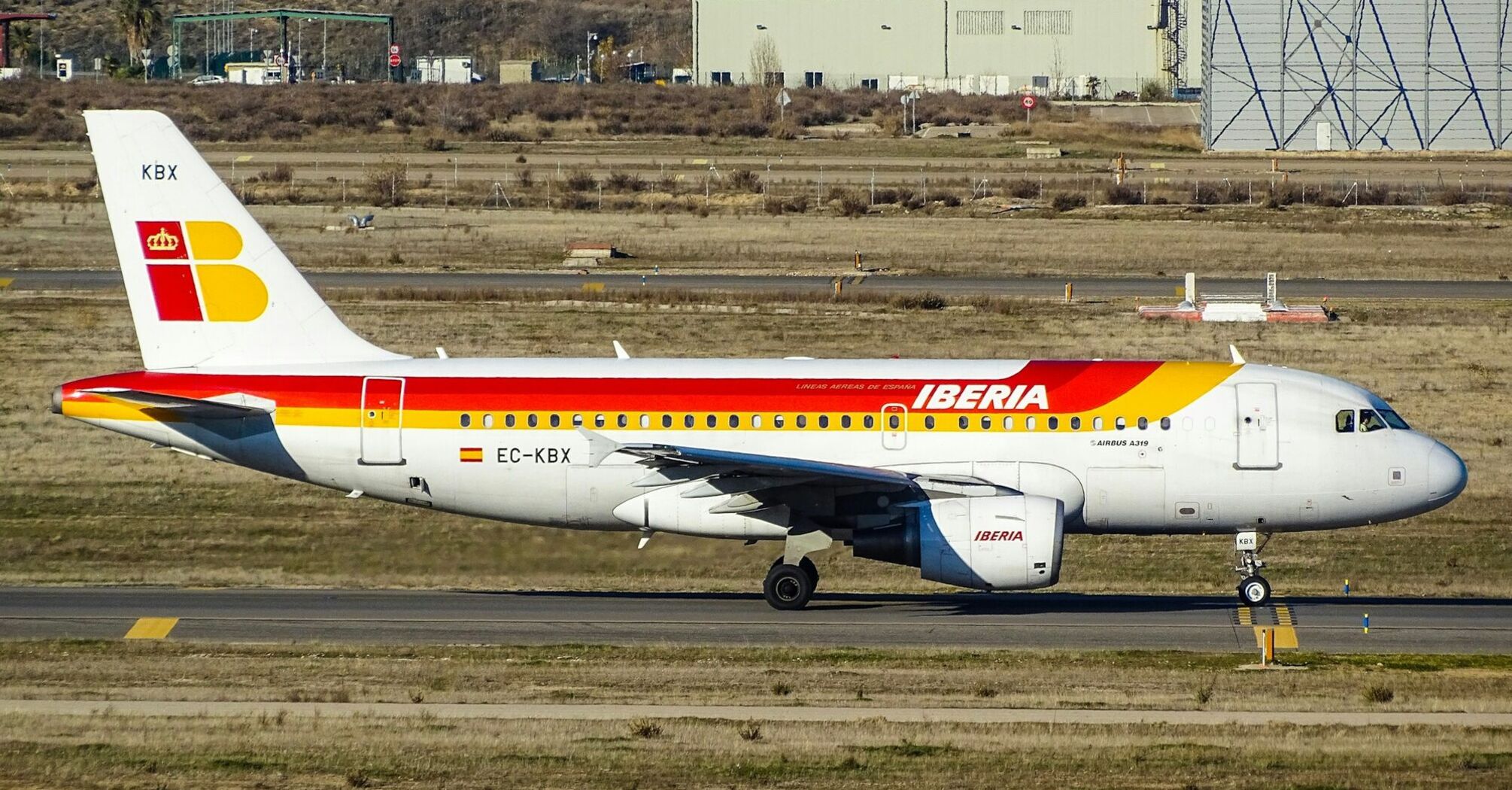 Iberia aircraft on the runway