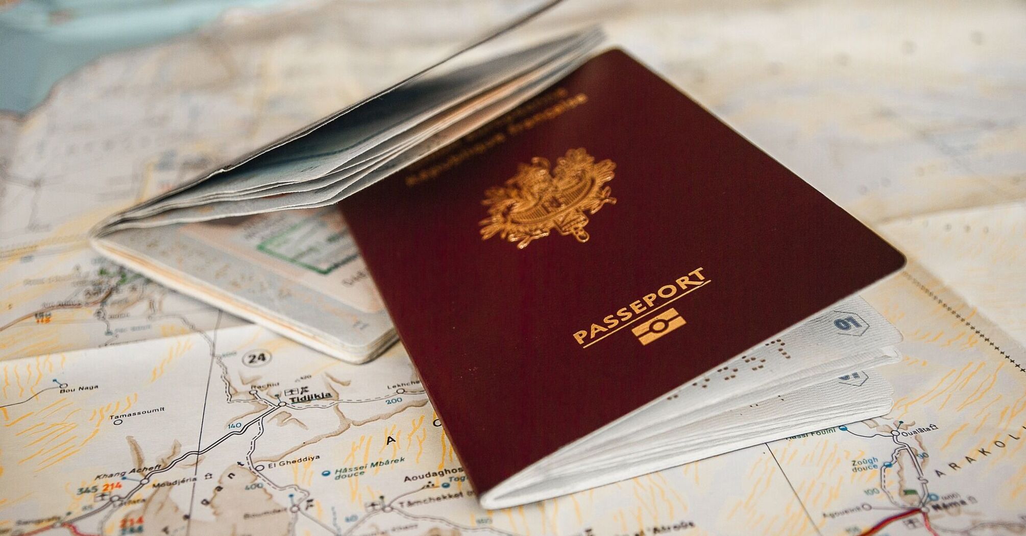 Red european passport