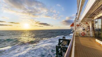 Sea view from a cruise ship