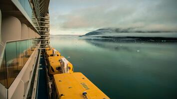 Ocean view from a cruise ship