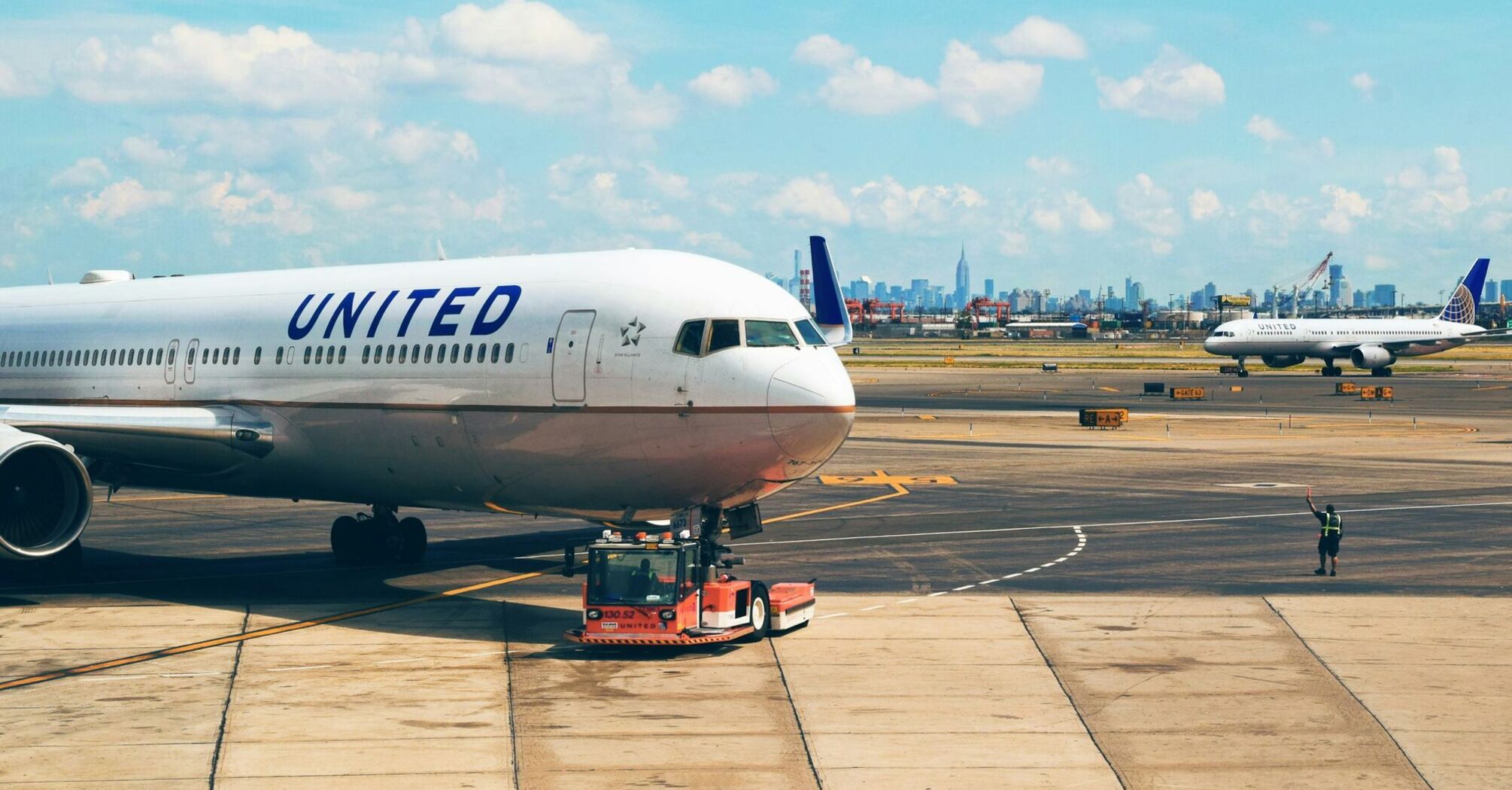 United Airlines airplane on the tarmac