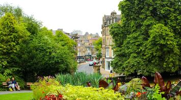 A green park in Harrogate city