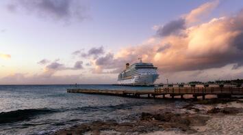 Cruise ship at the dock