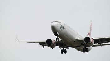 Virgin Australia airplane in flight