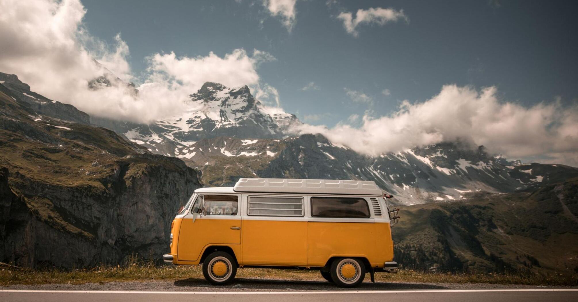 Van travel in the mountains