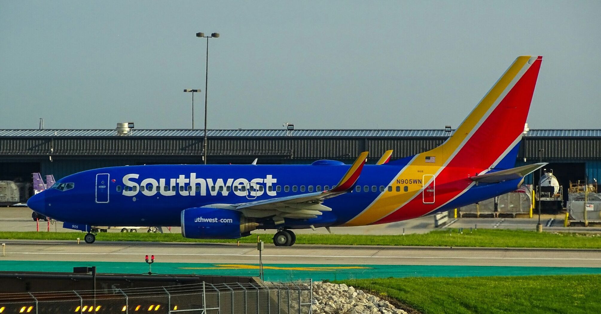 Southwest Airlines plane on the runway