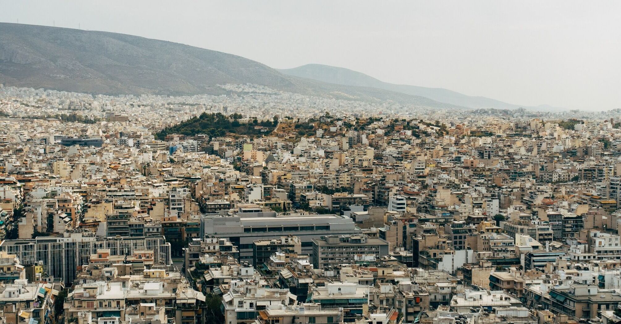 A panoramic view of Athens, Greece