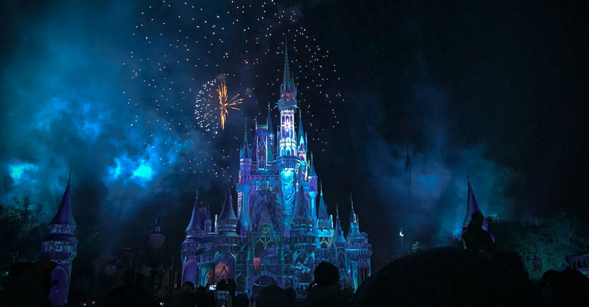 Fireworks illuminate Cinderella Castle at Walt Disney World