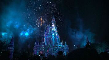 Fireworks illuminate Cinderella Castle at Walt Disney World