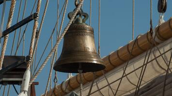 Bell aboard Sea Cloud II during the cruise