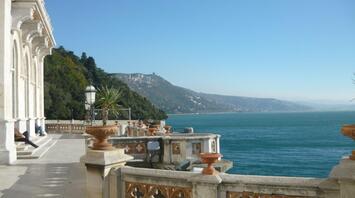 Seaview from the castle in Trieste, Italy