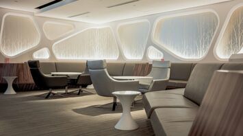 white and brown airport lounge