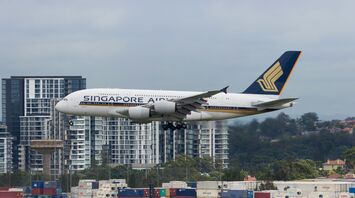 white and blue singapore airlines airplane on airport during daytime