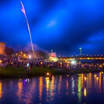 Night Festival by the River