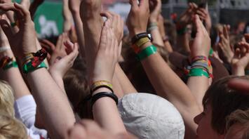 Crowd enjoying the vibrant festivities at the Saint John Festival in São João da Pesqueira